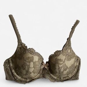 Victoria's Secret Taupe Lace Padded Bra